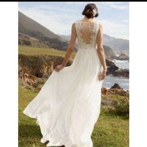 BRAND NEW Wedding Dress! Illusion lace, empire